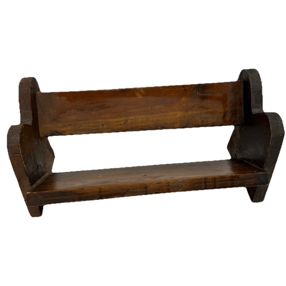 Wooden Brown Rustic Shelf - Picture 7 of 9